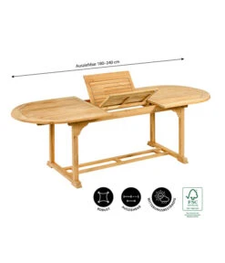 Dehner Ausziehtisch Havanna, Ca. B180-240/H74/T90 Cm 22 Dehner Ausziehtisch Havanna, Ca. B180-240/H74/T90 Cm -Gartenleben Verkauf 6707905 WE IG 001 TischHavanna