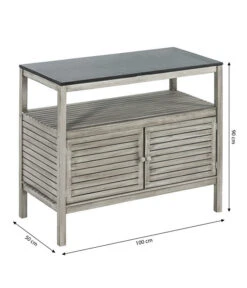 Dehner Doppelschrank Southampton, Ca. B100/H90/T50 Cm -Gartenleben Verkauf 6713705 WE BG 001 SchrankSouthampton100Grau