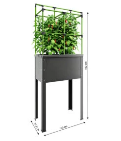 Bio Green Metallhochbeet City Jungle Heidelberg, Ca. B60/H162/T31,5 Cm -Gartenleben Verkauf 6731590 WE BG 001 BioGreenMetallhochbeetCityJungleHeidelberg