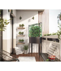 Bio Green Metallhochbeet City Jungle Heidelberg, Ca. B60/H162/T31,5 Cm -Gartenleben Verkauf 6731590 WE MO 002 BioGreenMetallhochbeetCityJungleHeidelbergNEU