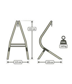 La Siesta Hängesesselgestell Calma Nature -Gartenleben Verkauf 6743306 WE FS 003 HMStaenderCalmaNature