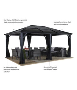 Sojag Pavillon Meridien 12x16, Ca. B485/H270/T365 Cm -Gartenleben Verkauf 6752737 WE IG 001 PavillonMeridien