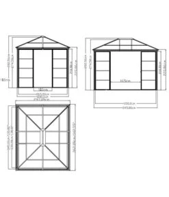 Sojag Pavillon Castel 10x12 22 Sojag Pavillon Castel 10x12 -Gartenleben Verkauf 6752752 WE FS 003 PavillonCastel10x12