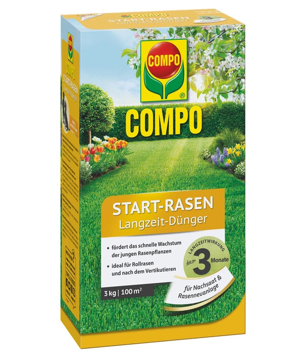 COMPO FLORANID® Start-Rasen Langzeit-Dünger 3 COMPO FLORANID® Start-Rasen Langzeit-Dünger