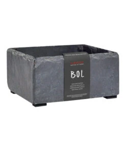 Climaqua Schiefer-Pflanzschale Bol, Rechteckig, Ca. B19/H10/T19 Cm