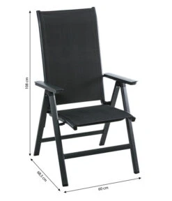 Dehner Klappsessel Cleveland, Dunkelgrau -Gartenleben Verkauf 6894141 WE BG 001 DehnerKlappsesselClevelandNEU