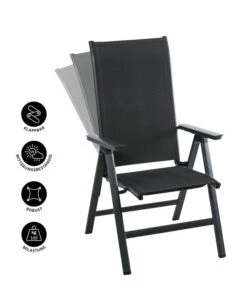 Dehner Klappsessel Cleveland, Dunkelgrau -Gartenleben Verkauf 6894141 WE IG 001 KLAPPSESSELCLEVELANDGRA