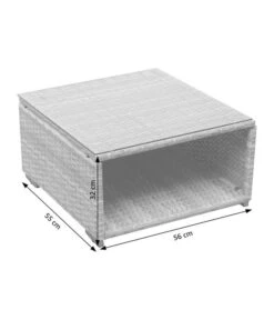 Dehner Balkonset Como, 4-teilig -Gartenleben Verkauf 6894166 WE DE 002 BalkonSetComoSkizze