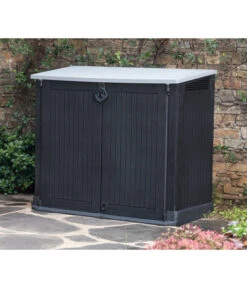 Keter Aufbewahrungsbox Store It Midi, Schwarz, 880 Liter, Ca. B132/H113,5/T71,5 Cm -Gartenleben Verkauf 6894893 WE MO 002 KeterMuelltonnenbox