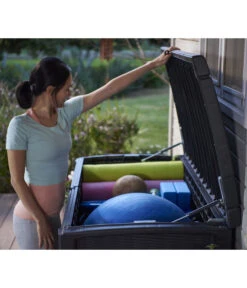 Keter Aufbewahrungsbox Borneo, 416 Liter, Ca. B130/H63/T70 Cm -Gartenleben Verkauf 6894935 WE MO 005 KeterMuelltonnenbox