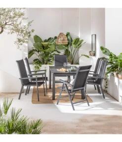 Dehner Klappsessel Cleveland, Dunkelgrau -Gartenleben Verkauf 6895379 6894133 6894141 WE MO 001 StapelstuhlClevelandGrau