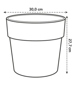 Elho Kunststoff-Topf Vibia Straight, Rund -Gartenleben Verkauf 6926505 6926547 6926588 WE BG 001 ElhoTopfVibiaStraight30cm