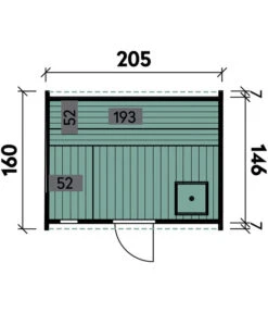 Wolff Finnhaus Saunafass Mini 160 Bausatz, Ca. B205/H215/T160 Cm -Gartenleben Verkauf 6927891 WE DE 001 SaunafassMini160BausatzDSschwarz