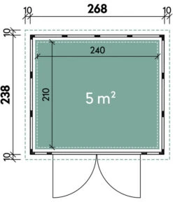 Wolff Finnhaus Metallgerätehaus Eleganto 2724, Ca. B288/H227/T258 Cm -Gartenleben Verkauf 6929020 WE DE 001 FinnhausMetallgeraetehaus