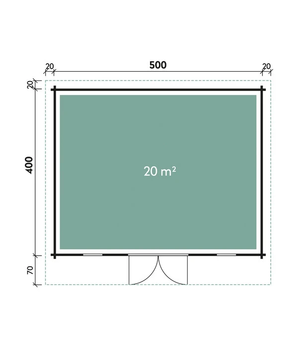 Wolff Finnhaus Gartenhaus Trondheim 44-M 5 Wolff Finnhaus Gartenhaus Trondheim 44-M – Bild 3