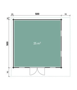 Wolff Finnhaus Gartenhaus Aalborg 70-F XL, Ca. B610/H280/T610 Cm -Gartenleben Verkauf 6931372 WE DE 001 FinnhausBBHAalborg70F