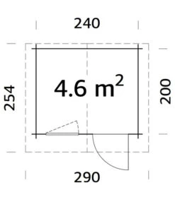 Palmako Gartenhaus Emma, Ca. B290/H222/T254 Cm 7 Palmako Gartenhaus Emma, Ca. B290/H222/T254 Cm -Gartenleben Verkauf 6974323 WE BG 001 PalmakoGartenhausEmma
