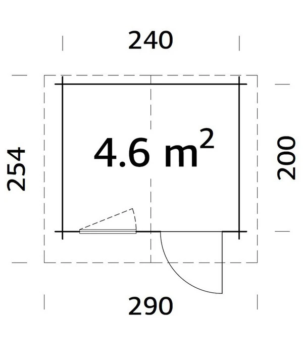 Palmako Gartenhaus Emma, Ca. B290/H222/T254 Cm 5 Palmako Gartenhaus Emma, Ca. B290/H222/T254 Cm – Bild 3
