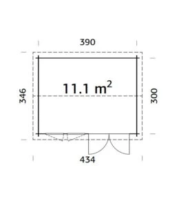Palmako Gartenhaus Iris, Ca B434/H245/T346 Cm 7 Palmako Gartenhaus Iris, Ca B434/H245/T346 Cm -Gartenleben Verkauf 6975528 WE BG 001 BlockbohlenhausIrisNatur