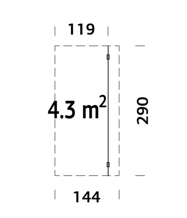 Palmako Schleppdach Für Gartenhäuser, Ca. B169/H250/T290 Cm 5 Palmako Schleppdach Für Gartenhäuser, Ca. B169/H250/T290 Cm – Bild 3