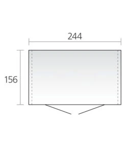 Biohort Gerätehaus Europa 3, Ca. B264/H203/T176 Cm -Gartenleben Verkauf M500000100 Schema 001 BiohortMGHEuropa3